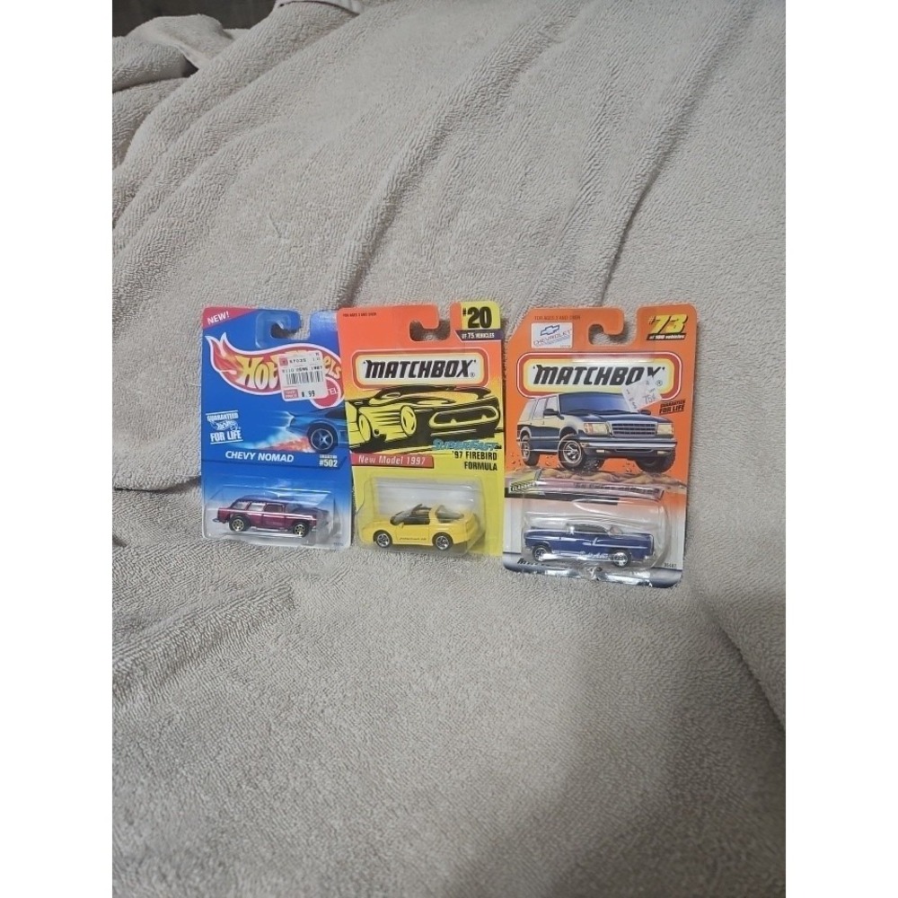 Vintage Die-Cast Bundle: Hot Wheels Chevy Nomad & Matchbox Firebird / Bel Air...